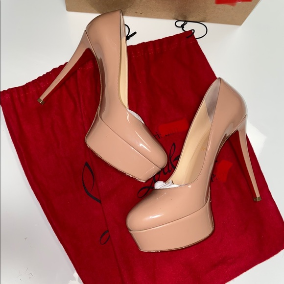 ✨Christian Louboutin Bianca 120 Nude Heels✨ - Picture 2 of 16